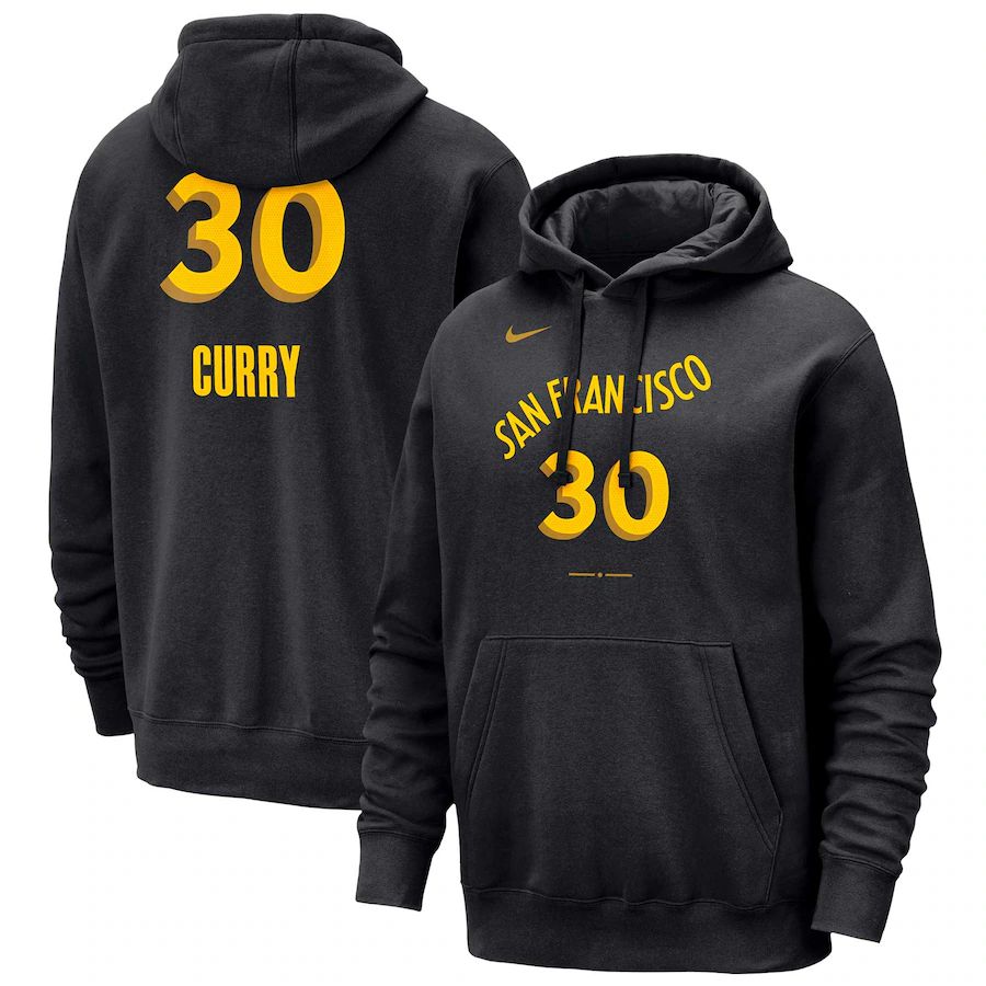 Men Golden State Warriors #30 Curry Black Nike Season city version Sweatshirts 23-24 NBA Jersey->denver nuggets->NBA Jersey